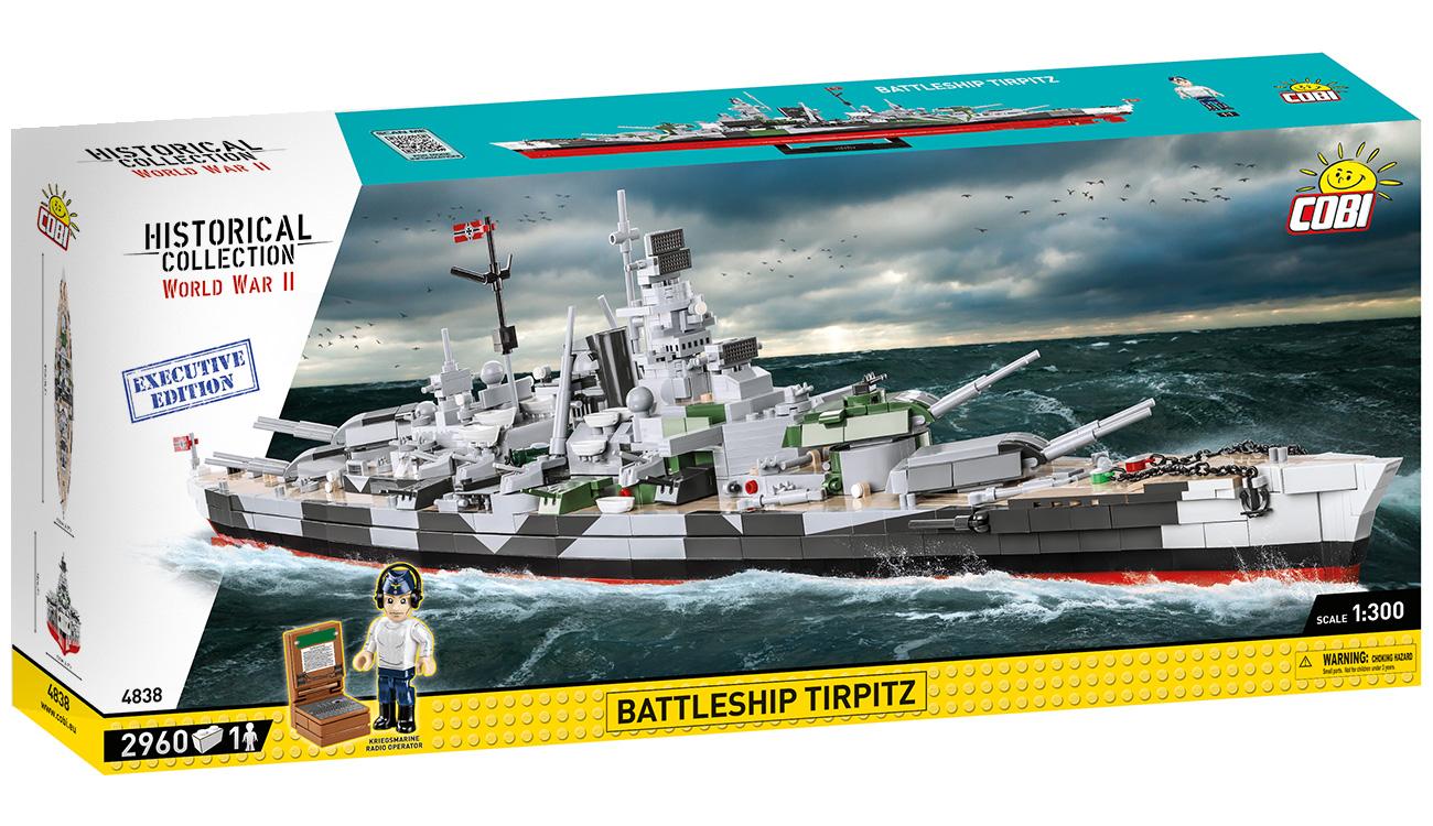 Cobi Historical Collection Bausatz Schlachtschiff Tirpitz - Executive Edition 2960 Teile 4838 Bild 4