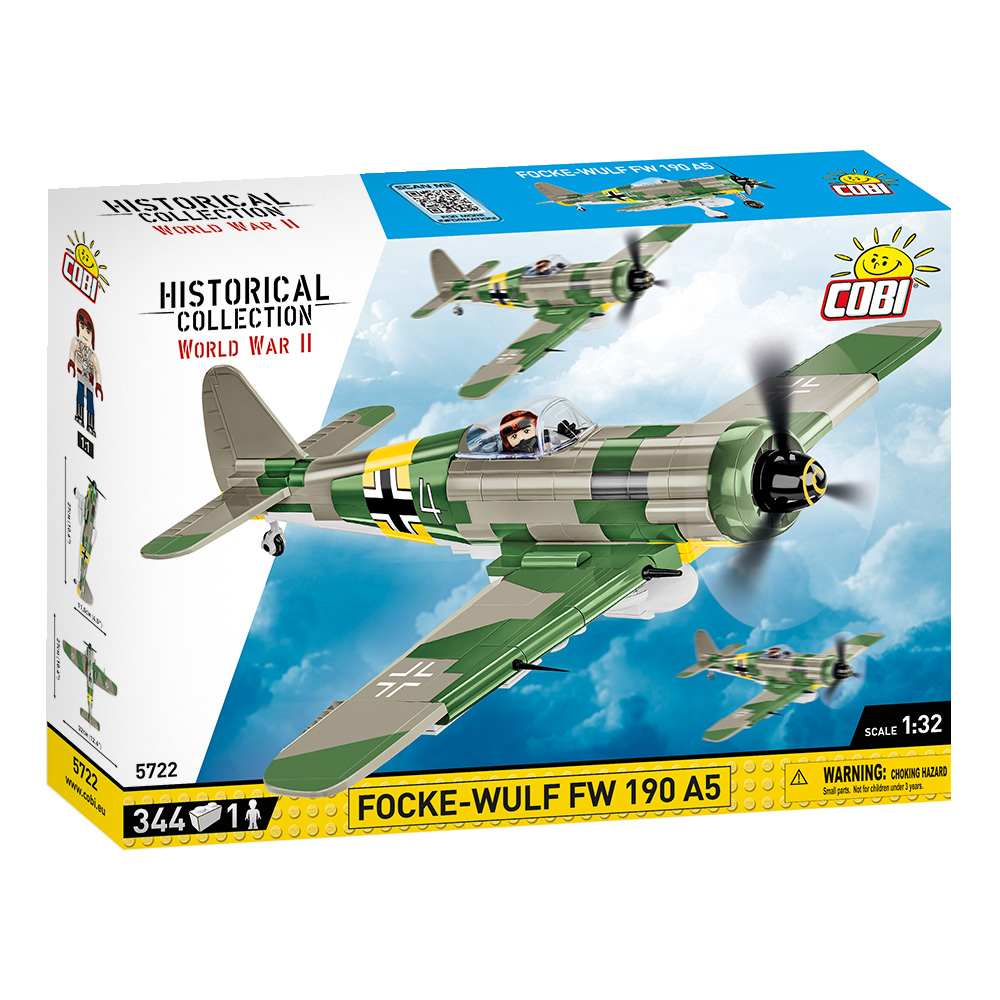 Cobi Historical Collection Bausatz Flugzeug Focke-Wulf FW 190 A5 344 Teile 5722 Bild 1