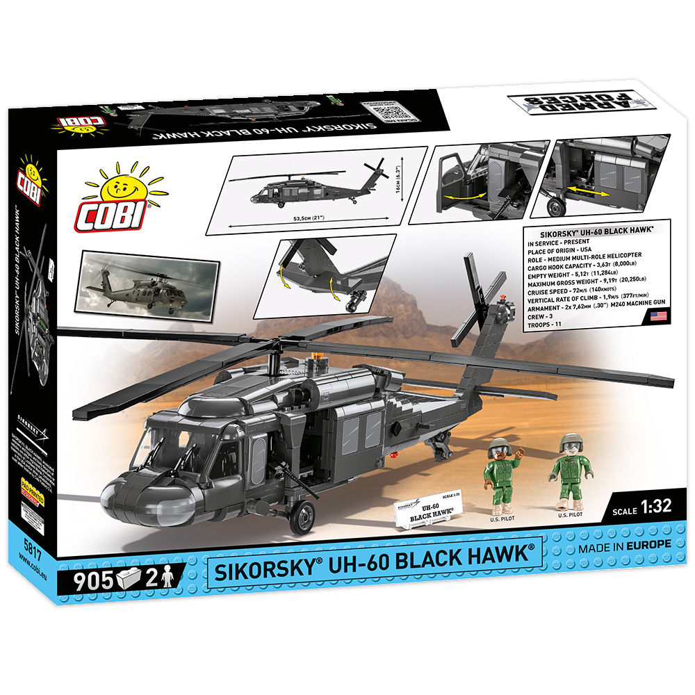 Cobi Armed Forces Bausatz Transporthubschrauber Sikorsky UH-60 Black Hawk 905 Teile 5817 Bild 4