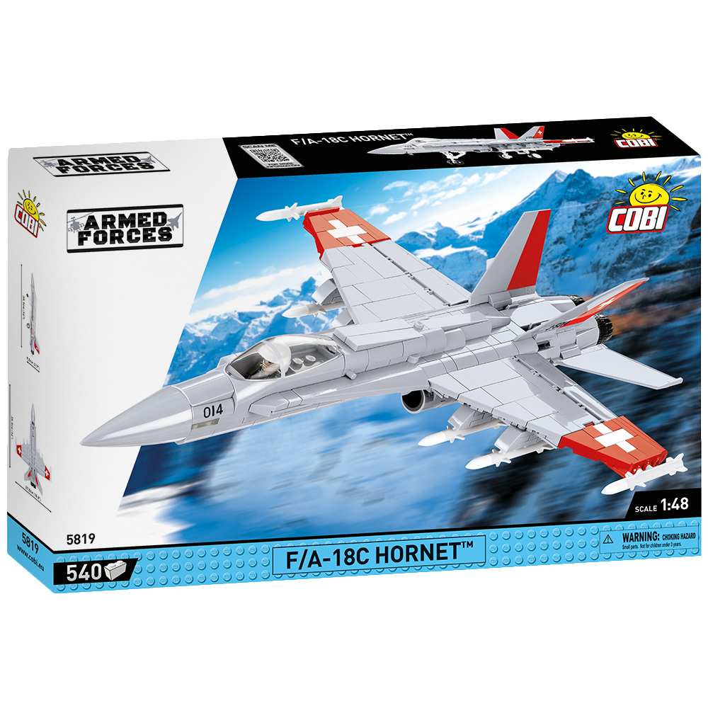 Cobi Armed Forces Bausatz Flugzeug F/A-18C Hornet Swiss Air Force 540 Teile 5819 Bild 3