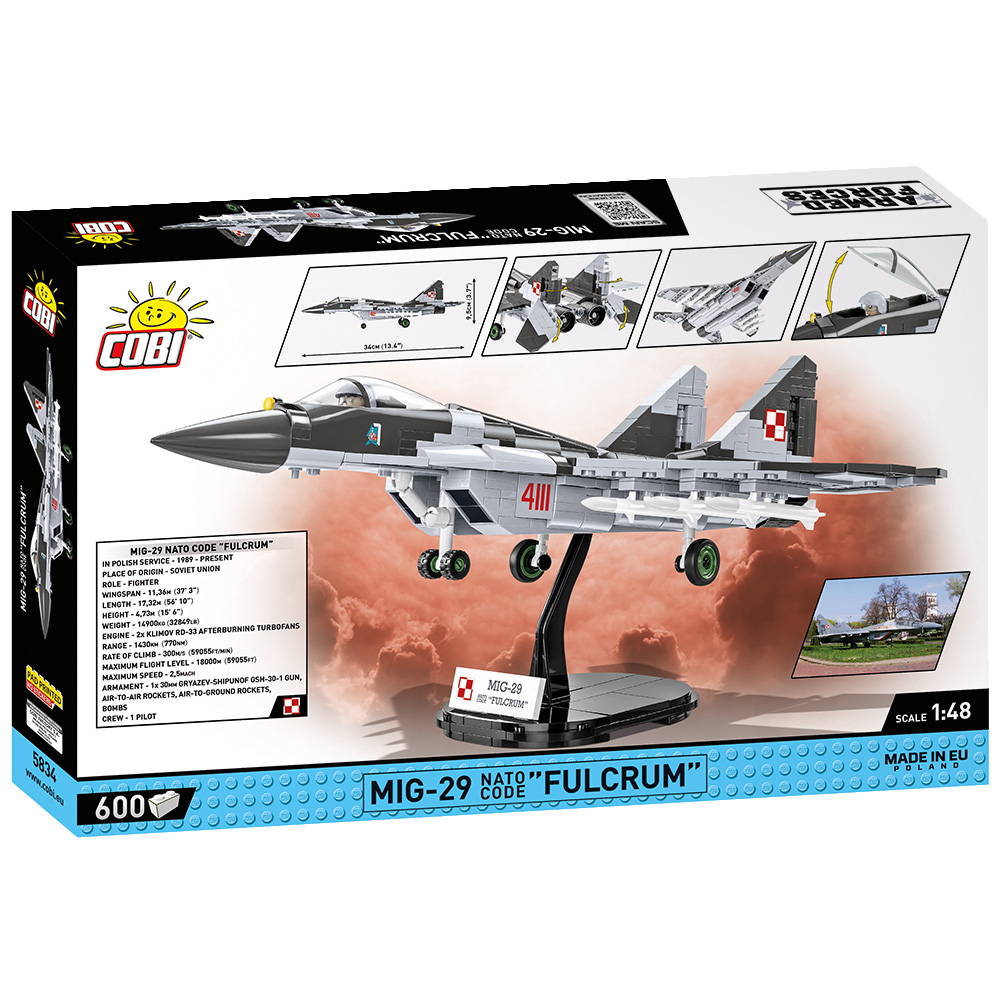 Cobi Armed Forces Bausatz Flugzeug MiG-29 Nato Code Fulcrum 600 Teile 5834 Bild 4