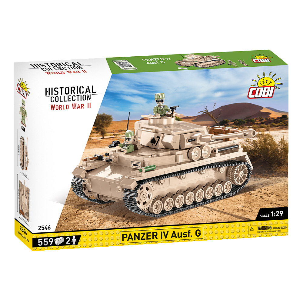 Cobi Historical Collection Bausatz Panzer IV Ausf. G DAK-Edition 559 Teile 2546 Bild 2