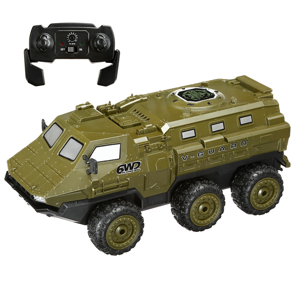 Amewi RC Militr Fahrzeug V-Guard 6WD 1:16 RTR oliv inkl. Beleuchtung