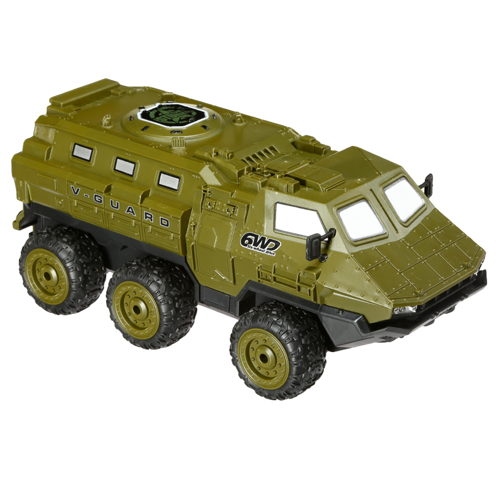 Amewi RC Militr Fahrzeug V-Guard 6WD 1:16 RTR oliv inkl. Beleuchtung Bild 4