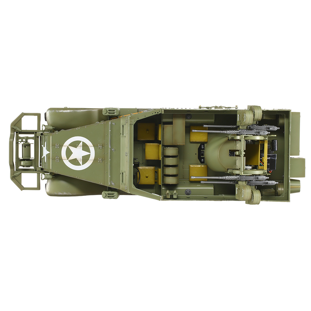 Torro RC M16 Halbkettenfahrzeug 1:16 RTR 2,4 Ghz mit Vierlingsflak oliv Bild 10