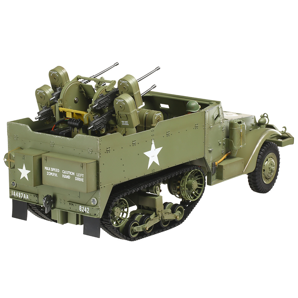 Torro RC M16 Halbkettenfahrzeug 1:16 RTR 2,4 Ghz mit Vierlingsflak oliv Bild 3