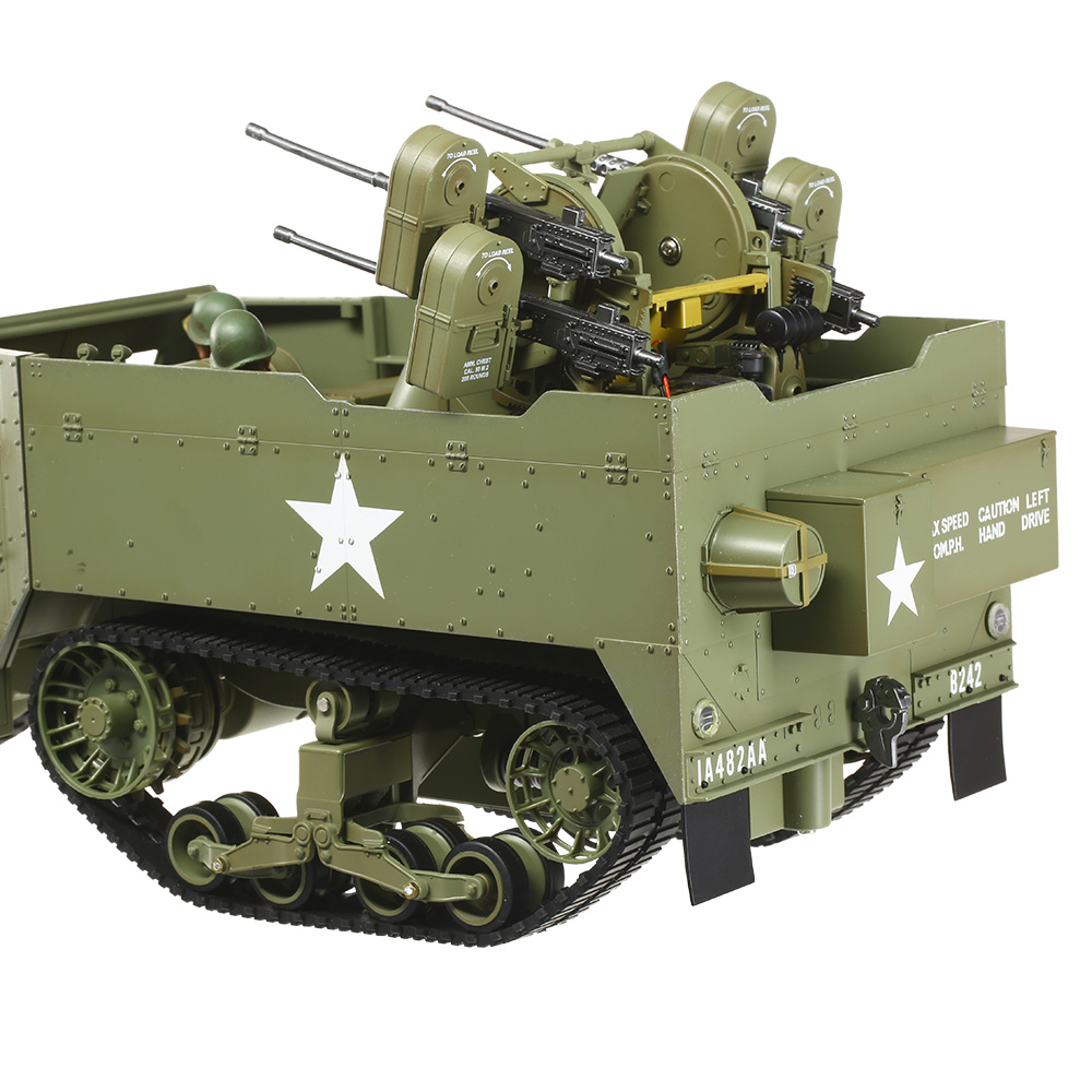 Torro RC M16 Halbkettenfahrzeug 1:16 RTR 2,4 Ghz mit Vierlingsflak oliv Bild 9