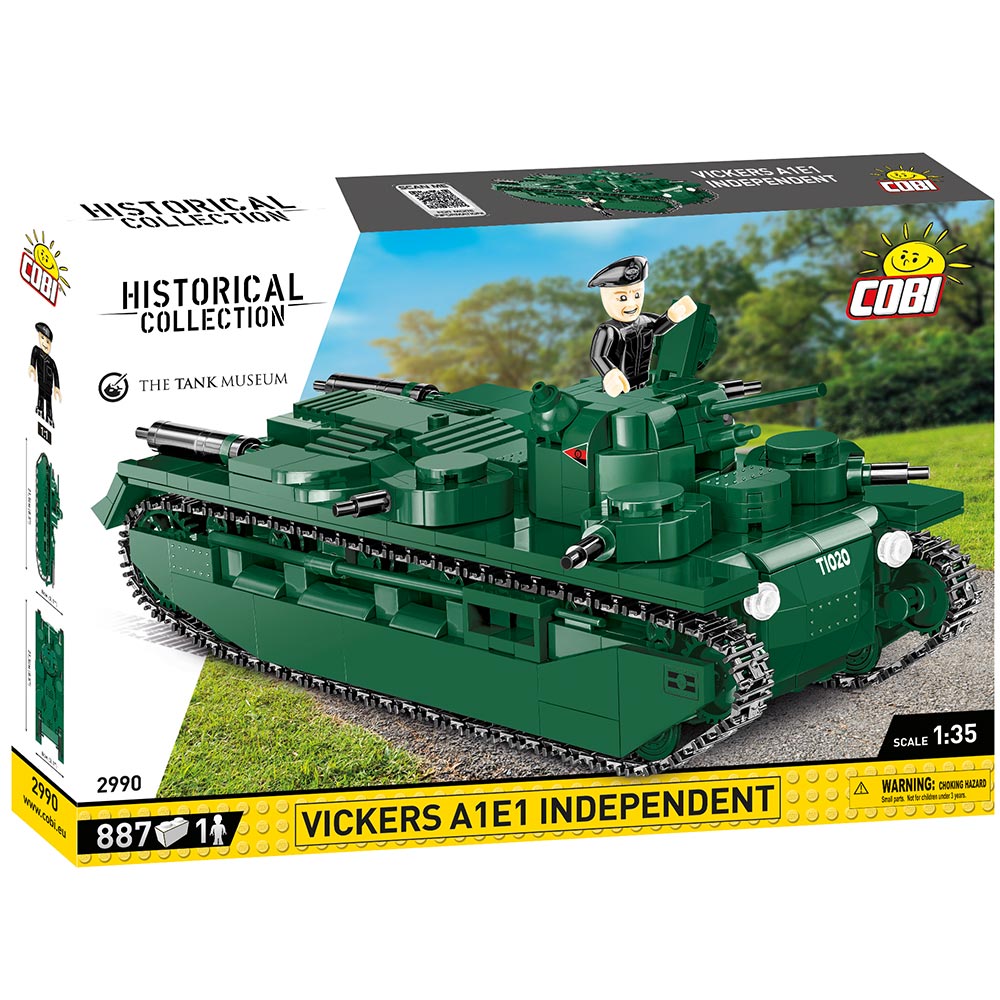 Cobi Historical Collection Bausatz Panzer Vickers A1E1 Independent 887 Teile 2990 Bild 1