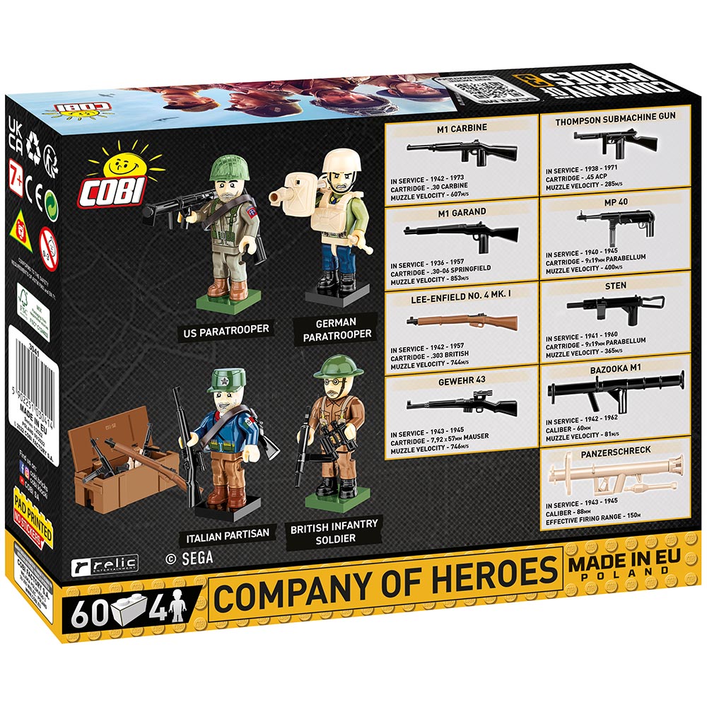 Cobi Company Of Heroes 3 Company Of Heroes Soldaten mit Zubehr 60 Teile 3041 Bild 2