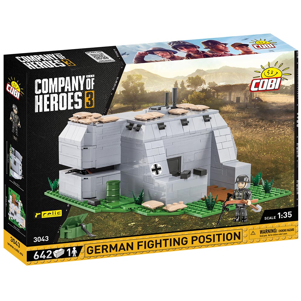 Cobi Company Of Heroes 3 German Fighting Position / Bunker Set 642 Teile 3043 Bild 2