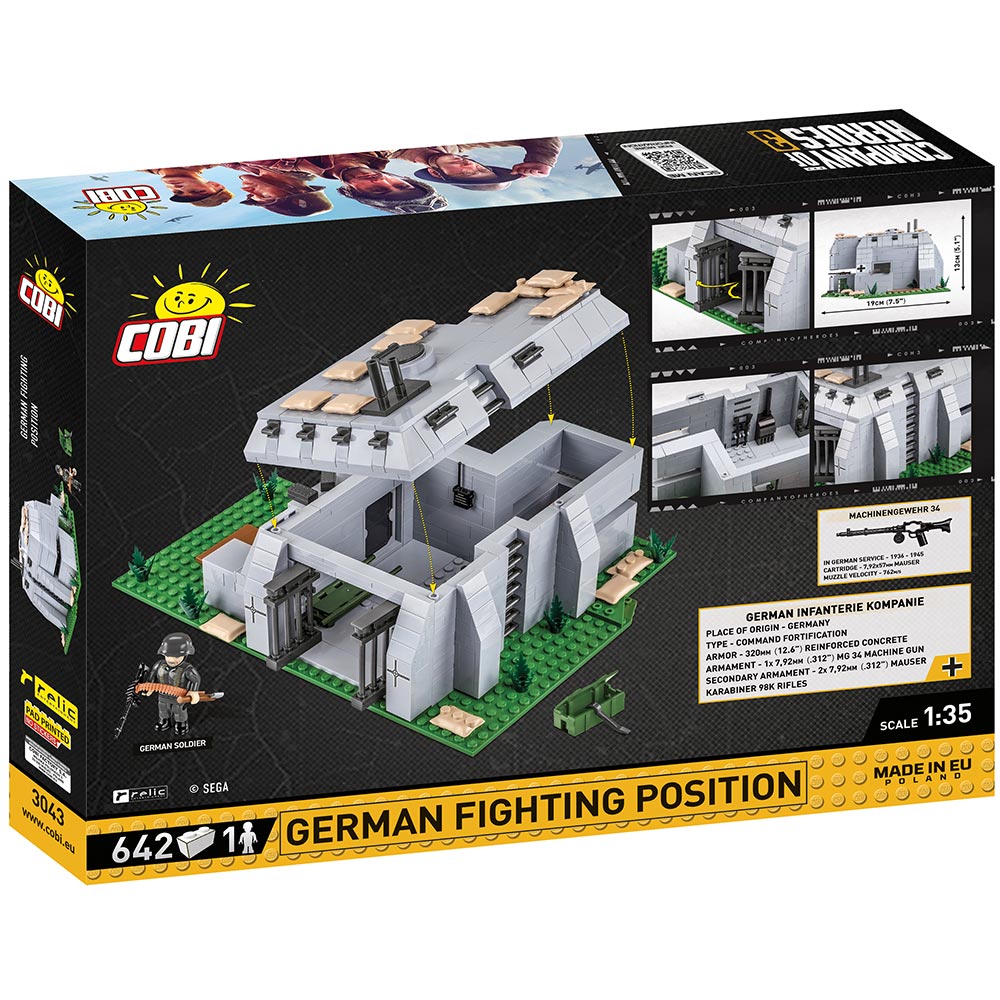 Cobi Company Of Heroes 3 German Fighting Position / Bunker Set 642 Teile 3043 Bild 3