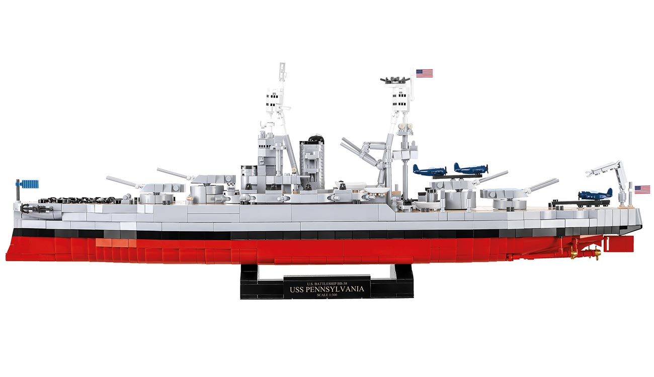 Cobi Historical Collection Bausatz Schlachtschiff USS Pennsylvania / USS Arizona 2in1 Executive Edition 2088 Teile 4842 Bild 2