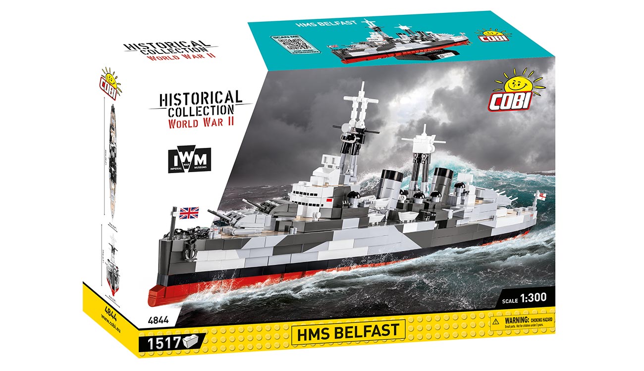 Cobi Historical Collection Bausatz Kreutzer HMS Belfast 1517 Teile 4844 Bild 3