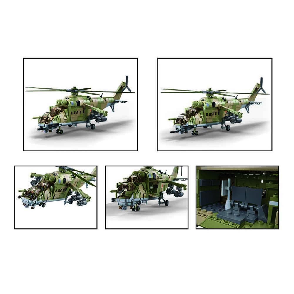 Sluban Bauset MI-24S Gunship 893 Teile M38-B1137 Bild 2