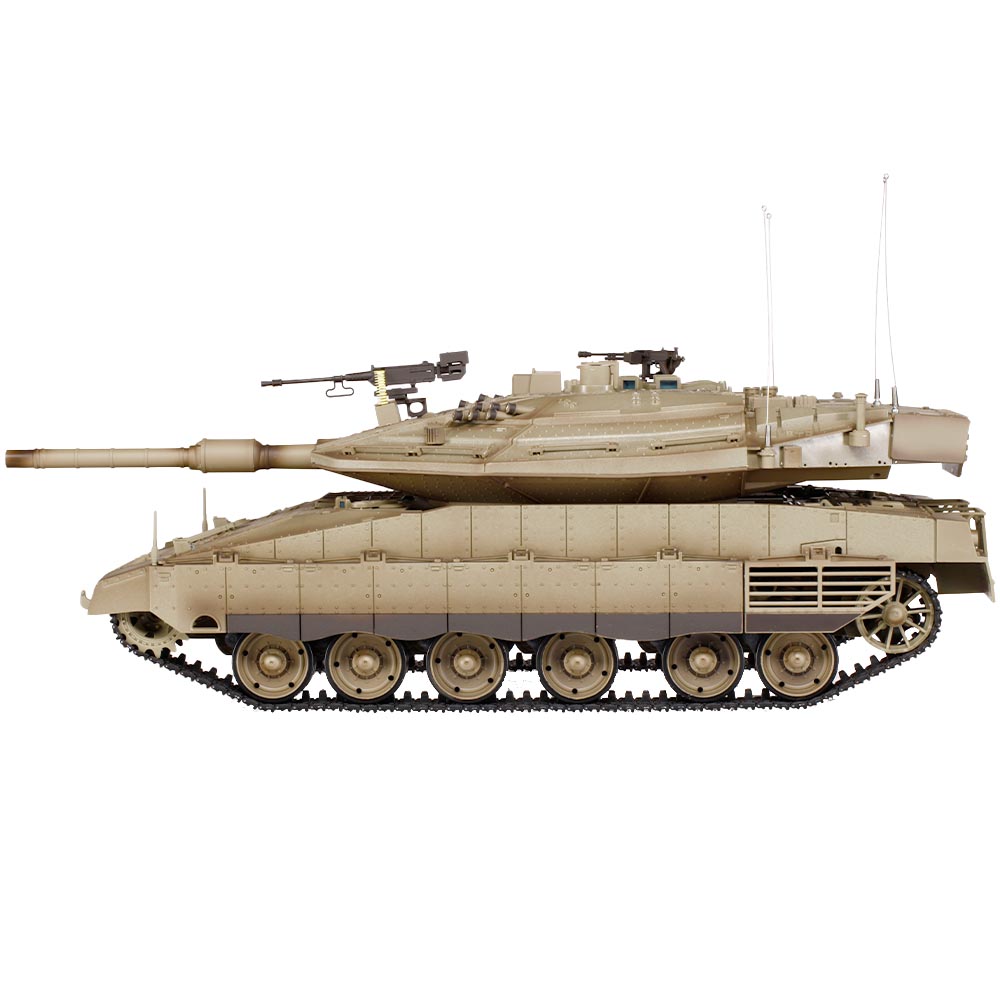 Heng-Long RC Panzer Merkava MK IV sand 1:16 schussfhig, Infrarot-Gefechtssystem, Rauch & Sound, Metallgetriebe, Metallkette Bild 1