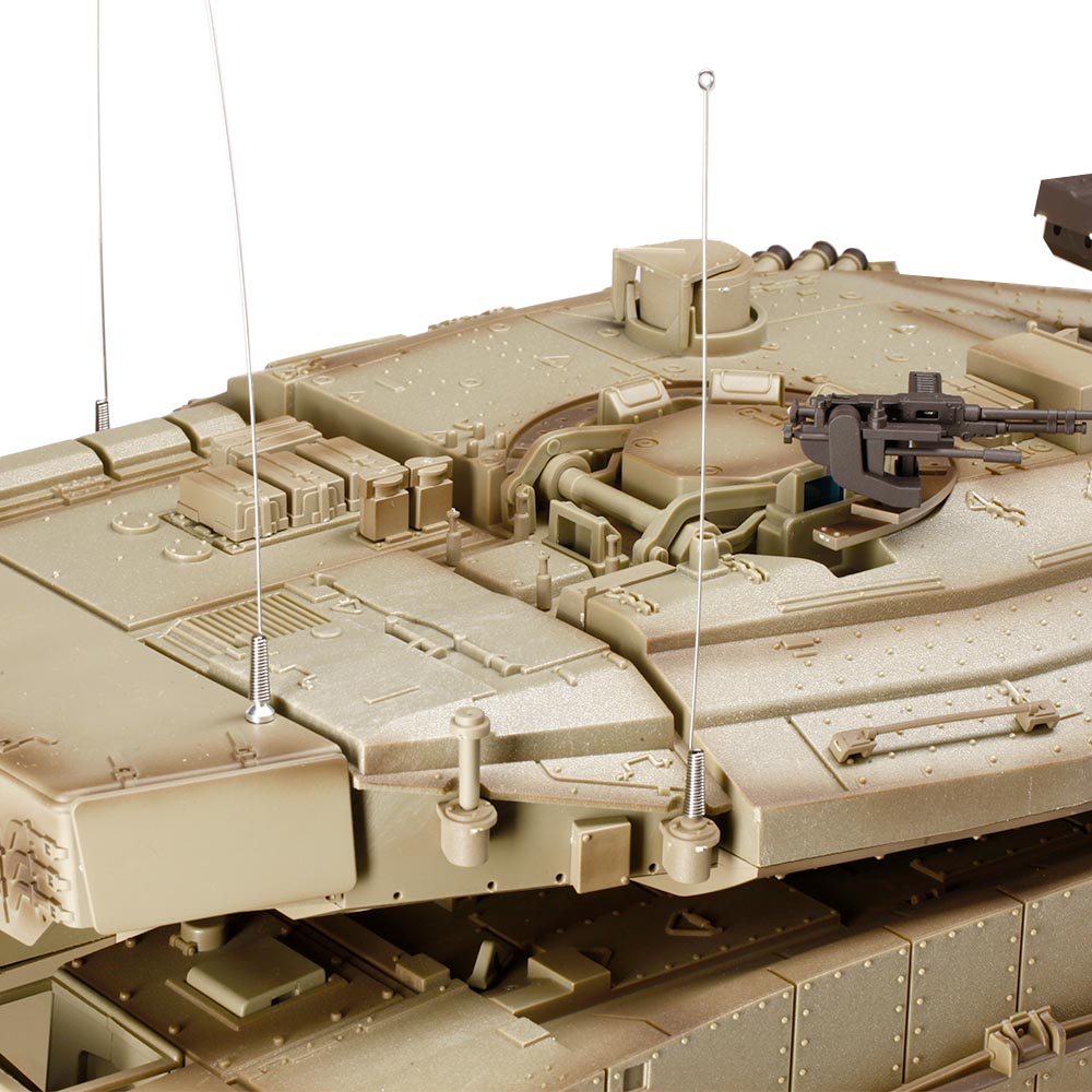 Heng-Long RC Panzer Merkava MK IV sand 1:16 schussfhig, Infrarot-Gefechtssystem, Rauch & Sound, RTR, Metallgetriebe Bild 6