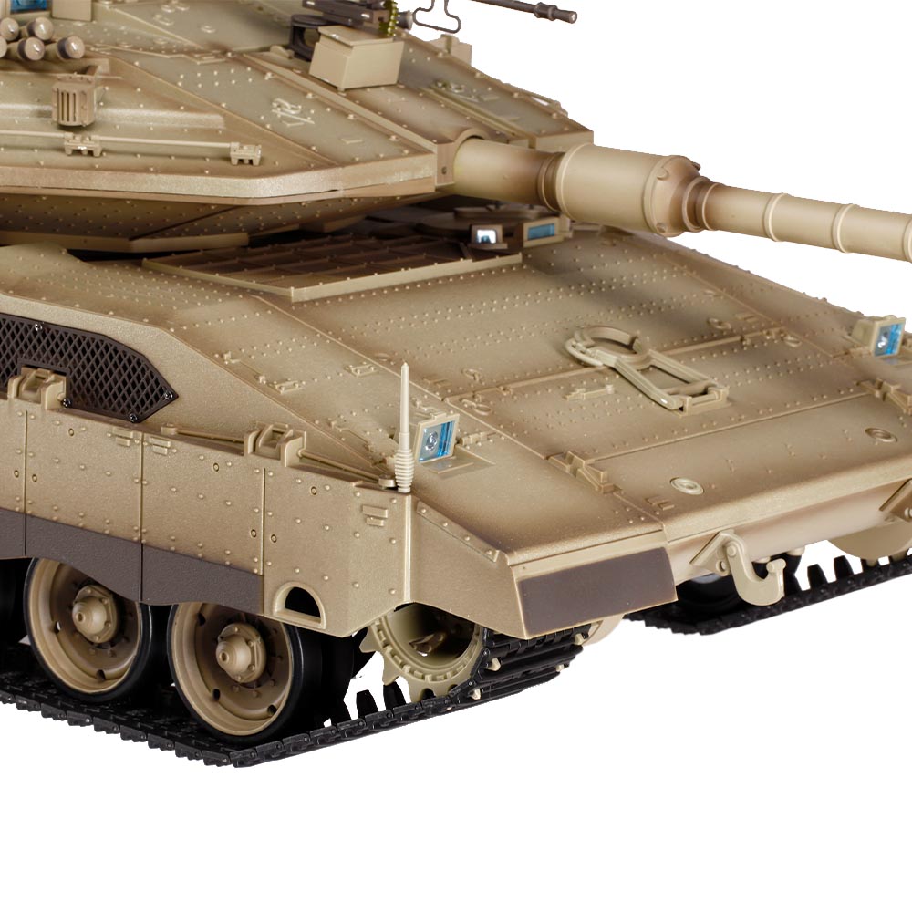 Heng-Long RC Panzer Merkava MK IV sand 1:16 schussfhig, Infrarot-Gefechtssystem, Rauch & Sound, RTR, Metallgetriebe Bild 8