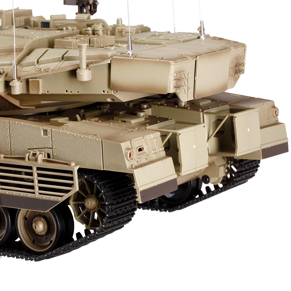 Heng-Long RC Panzer Merkava MK IV sand 1:16 schussfhig, Infrarot-Gefechtssystem, Rauch & Sound, RTR, Metallgetriebe Bild 9