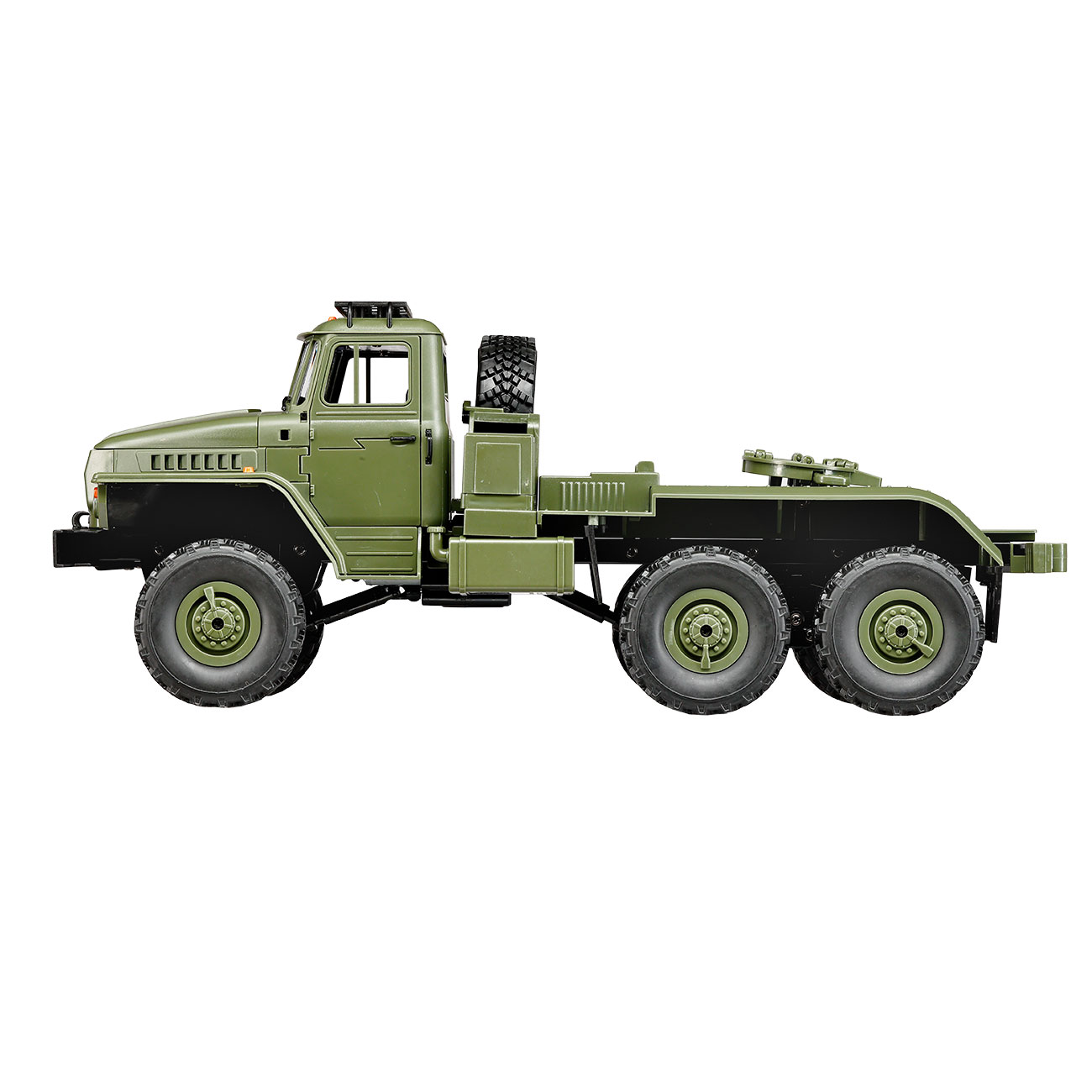 RC Militr LKW Ural B36 6WD mit Tieflader 1:16 RTR grn inkl. 2,4 GHz Fernsteuerung & LED-Beleuchtung Bild 1