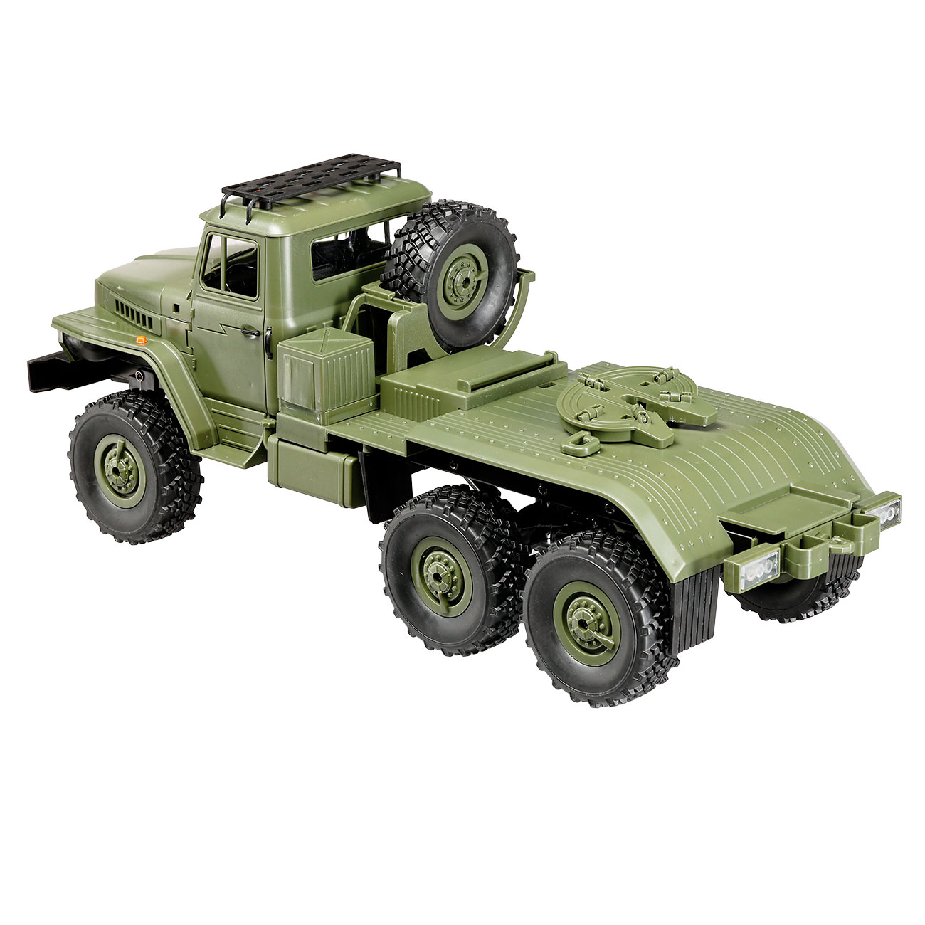 RC Militr LKW Ural B36 6WD mit Tieflader 1:16 RTR grn inkl. 2,4 GHz Fernsteuerung & LED-Beleuchtung Bild 2