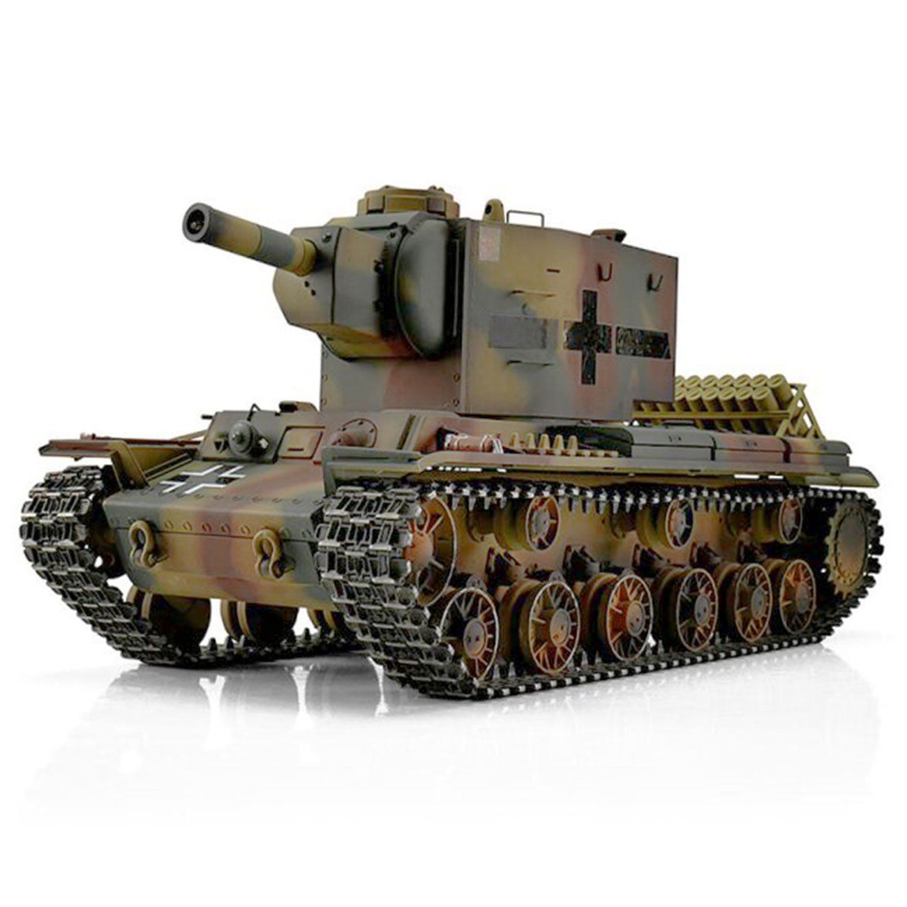 Torro RC Panzer KV-2 754 (r) tarn Profi-Edition 1:16 IR, Rauch & Sound, Metallgetriebe und Metallketten, RTR