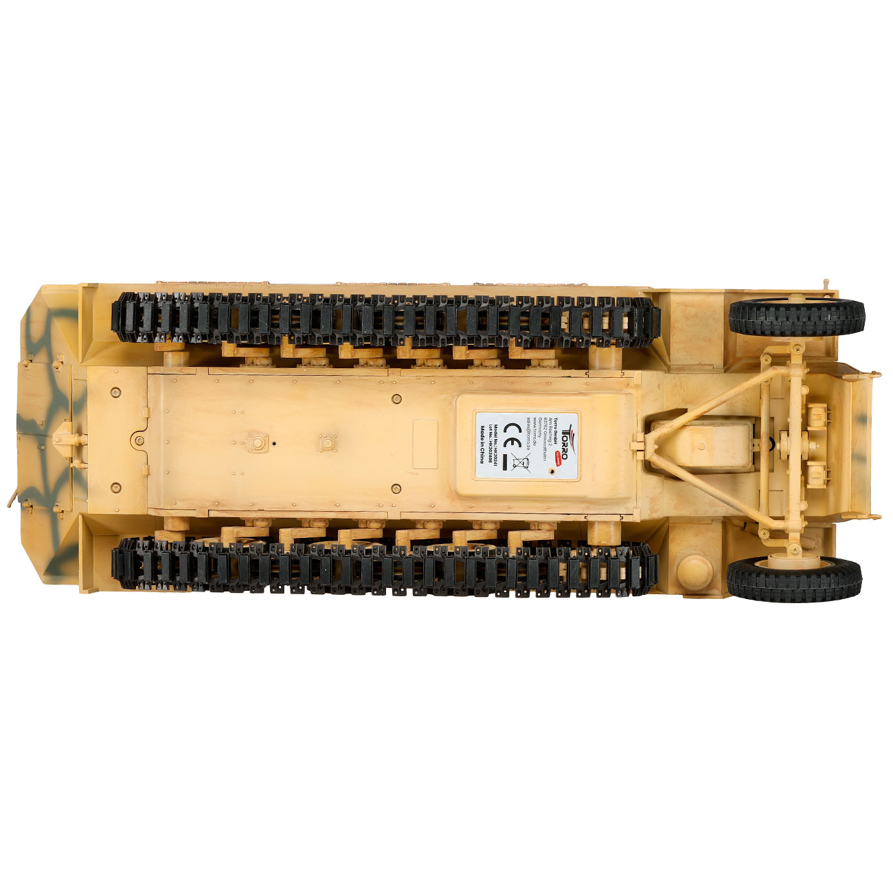 Torro RC 1:16 Sd. Kfz. 251/1 Ausf. D Halbkettenfahrzeug RTR Set mit Akku, Licht und Sound tarnfarben Bild 11