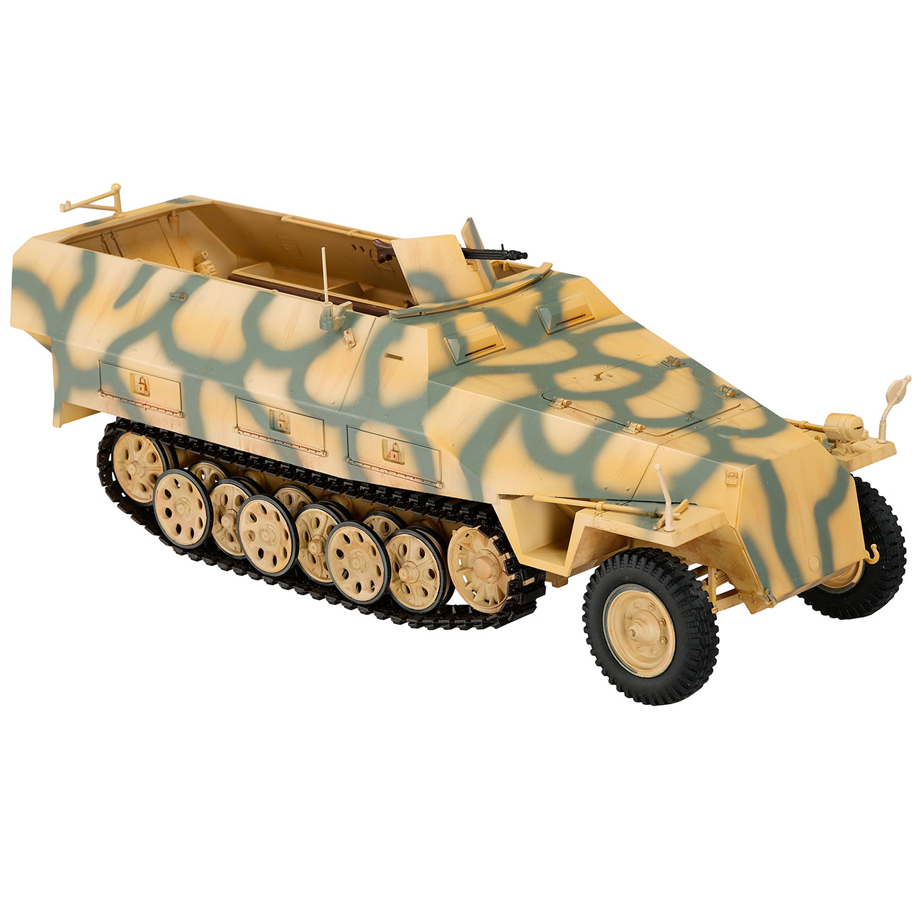 Torro RC 1:16 Sd. Kfz. 251/1 Ausf. D Halbkettenfahrzeug RTR Set mit Akku, Licht und Sound tarnfarben Bild 4