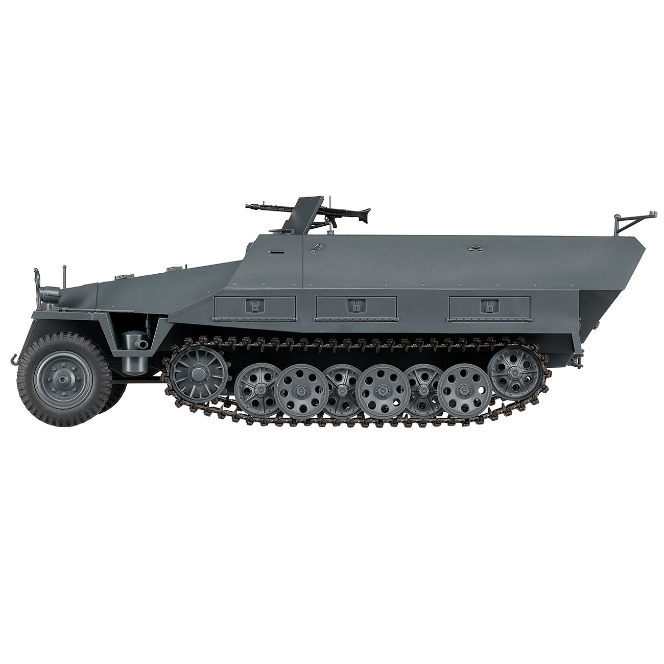 Torro RC 1:16 Sd. Kfz. 251/1 Ausf. D Halbkettenfahrzeug RTR Set mit Akku, Licht und Sound grau Bild 1
