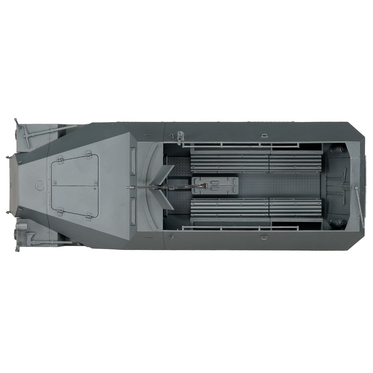 Torro RC 1:16 Sd. Kfz. 251/1 Ausf. D Halbkettenfahrzeug RTR Set mit Akku, Licht und Sound grau Bild 10