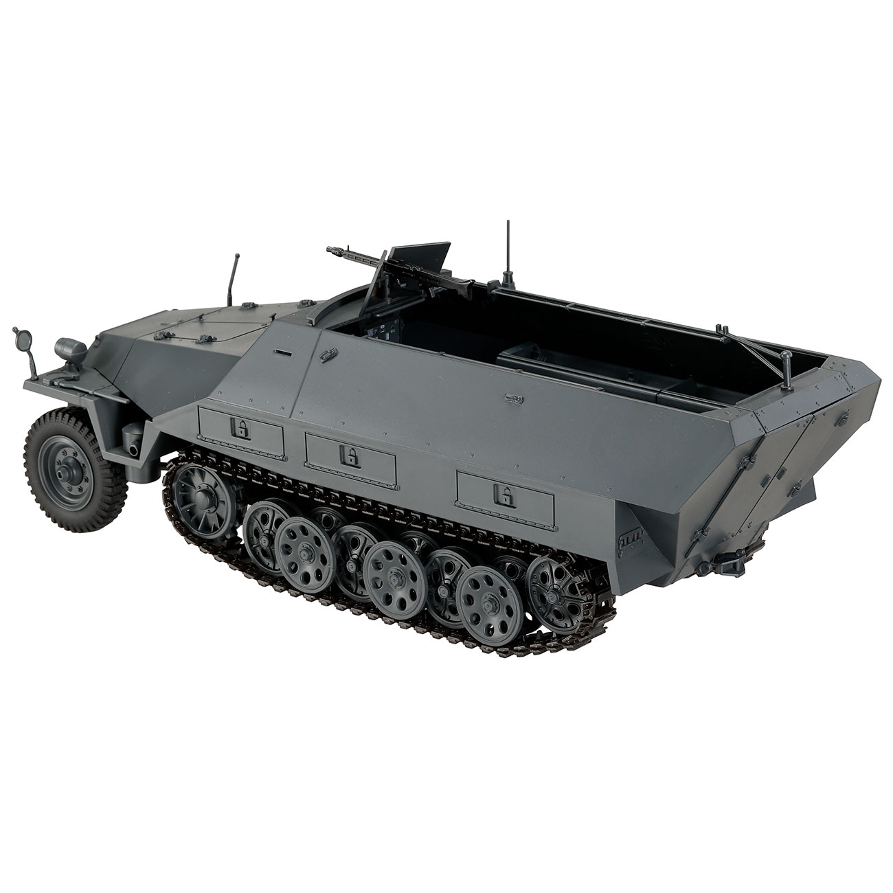 Torro RC 1:16 Sd. Kfz. 251/1 Ausf. D Halbkettenfahrzeug RTR Set mit Akku, Licht und Sound grau Bild 2
