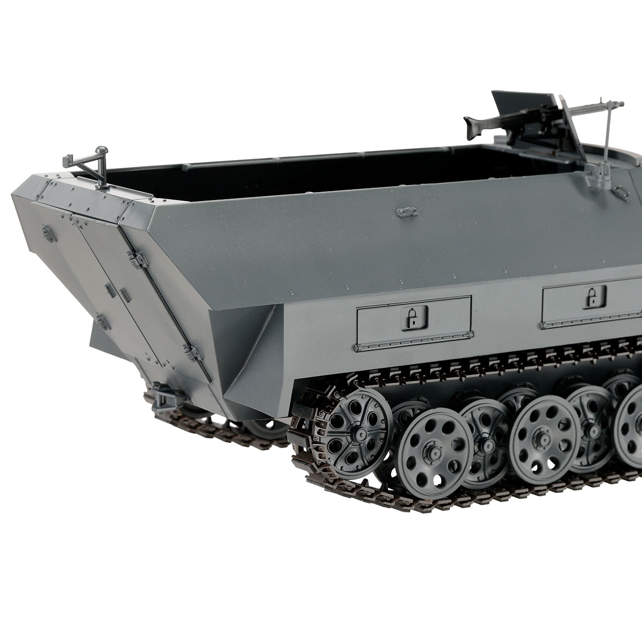 Torro RC 1:16 Sd. Kfz. 251/1 Ausf. D Halbkettenfahrzeug RTR Set mit Akku, Licht und Sound grau Bild 7