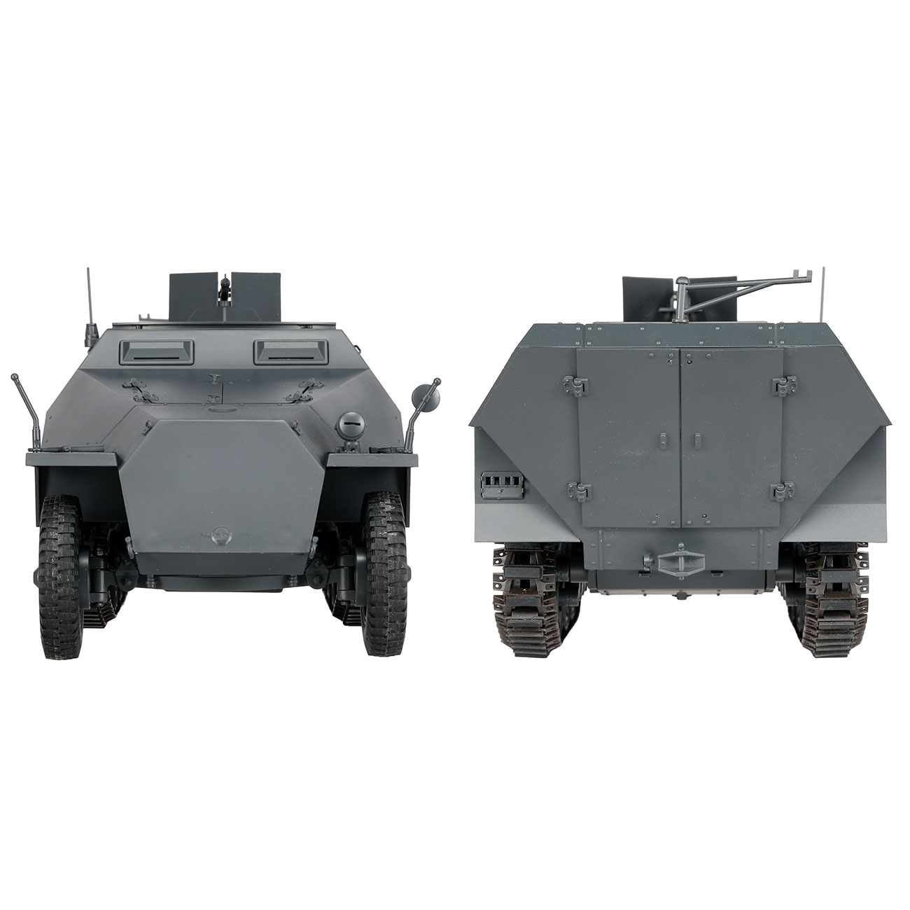 Torro RC 1:16 Sd. Kfz. 251/1 Ausf. D Halbkettenfahrzeug RTR Set mit Akku, Licht und Sound grau Bild 8