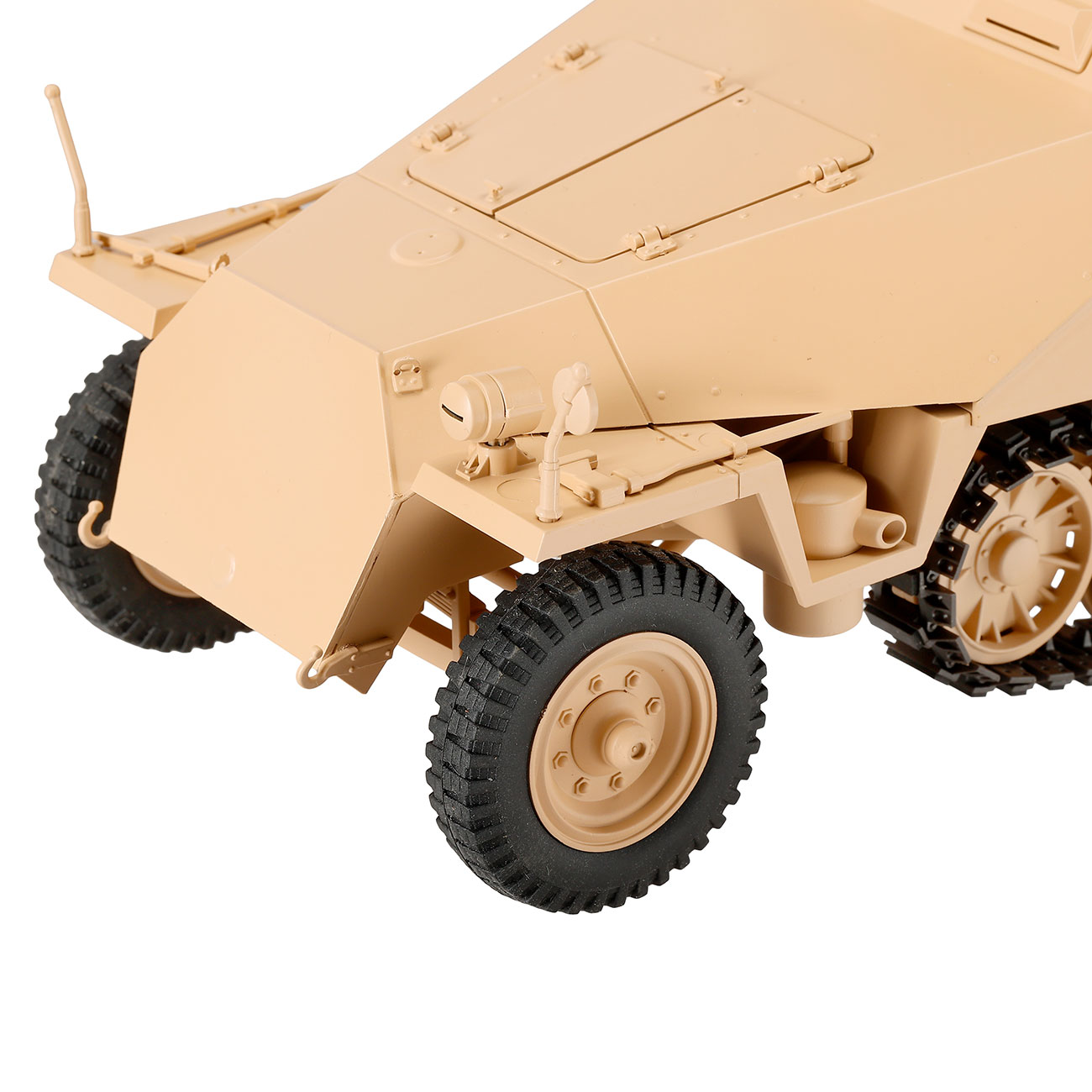 Torro RC 1:16 Sd. Kfz. 251/1 Ausf. D Halbkettenfahrzeug RTR Set mit Akku, Licht und Sound sandfarben Bild 5