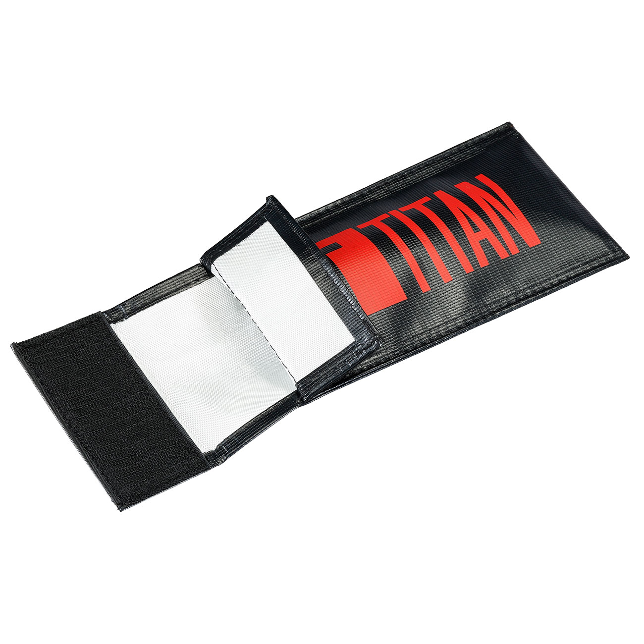 Titan Lithium Charging Safety Bag Small 10,5 x 24,5 cm Feuerfeste Sicherheitstasche schwarz Bild 3