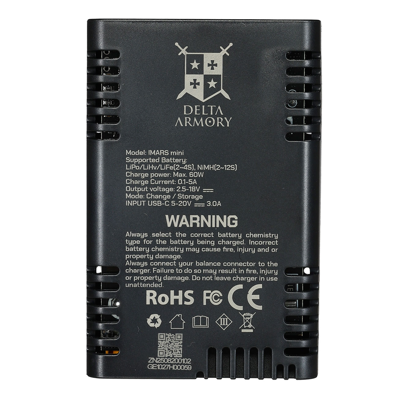 Delta Armory Smart Charger Mini G-Tech Ladeger�t f. LiPo / LiFe 2-4 / NiMH 2-12 5A 60W 5 - 20V Bild 4