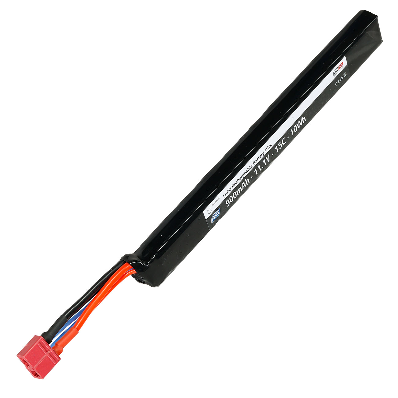 ASG LiPo Akku 11,1V 900mAh 15C Stick-Type mit T-Stecker Anschluss Bild 1