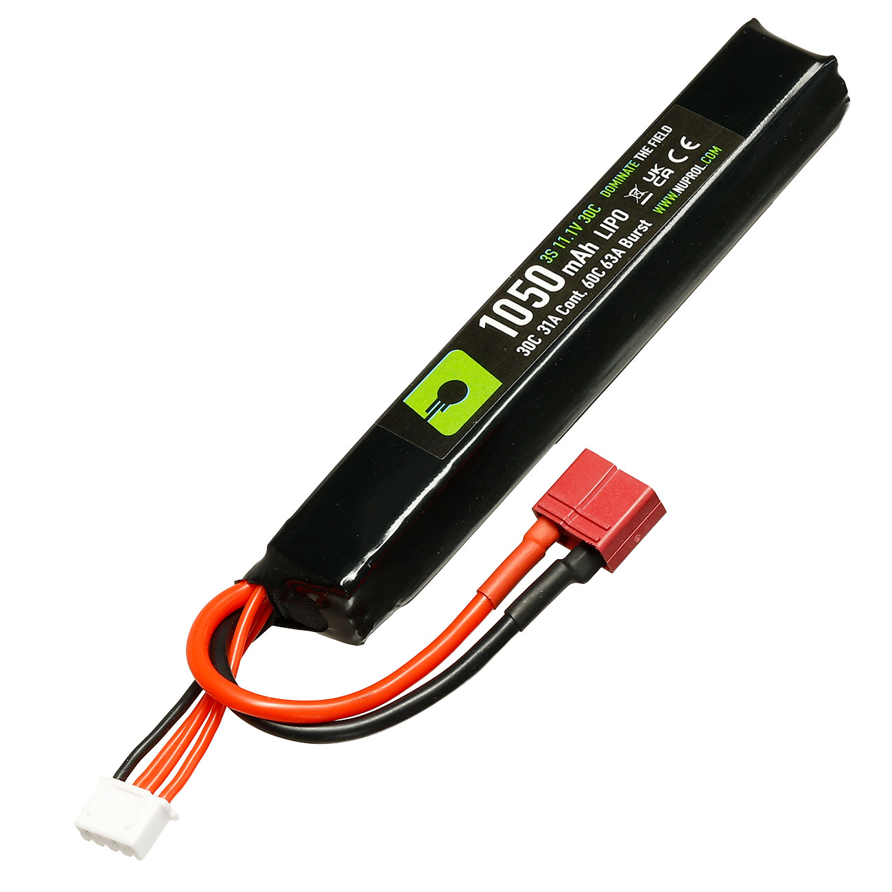 Nuprol Power Series LiPo Akku 11,1V 1050mAh 30C / 60C Stick-Type m. Deans Anschluss