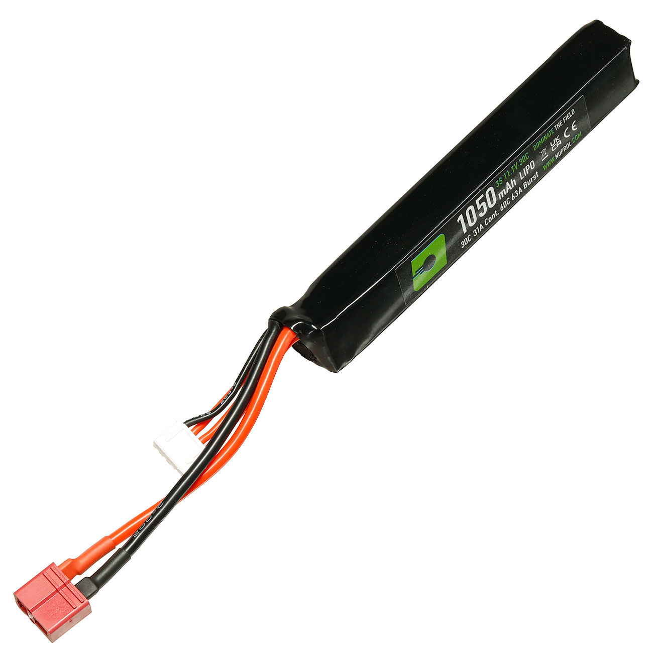 Nuprol Power Series LiPo Akku 11,1V 1050mAh 30C / 60C Stick-Type m. Deans Anschluss Bild 2