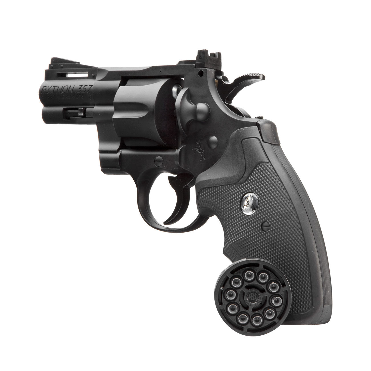 Colt Python 2,5 Zoll CO2 Revolver 4,5mm Diabolo/BB schwarz Bild 3