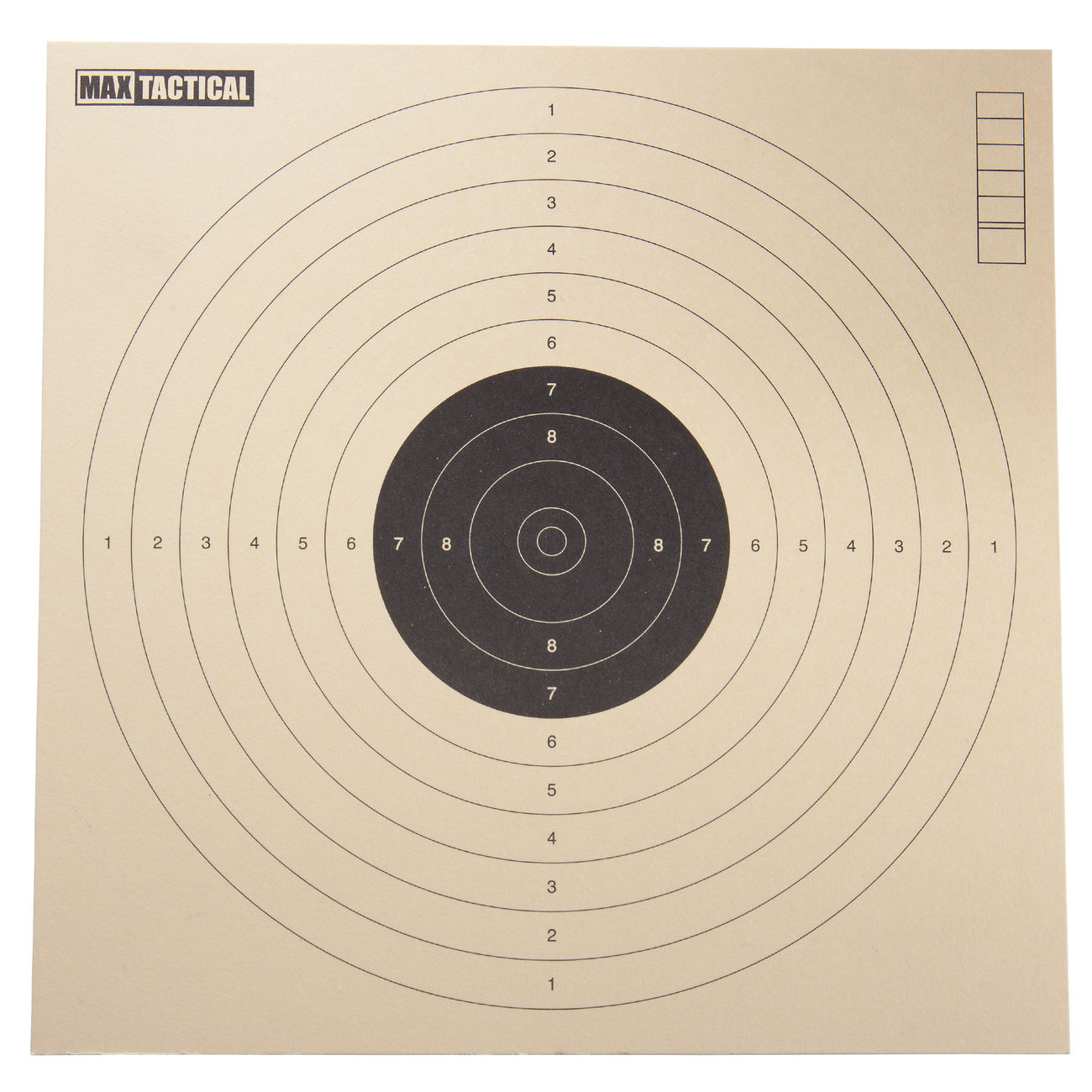 Max Tactical Spezialkarton Zielscheiben für Luftpistolen 17 x 17 cm 250 Stück Bild 1
