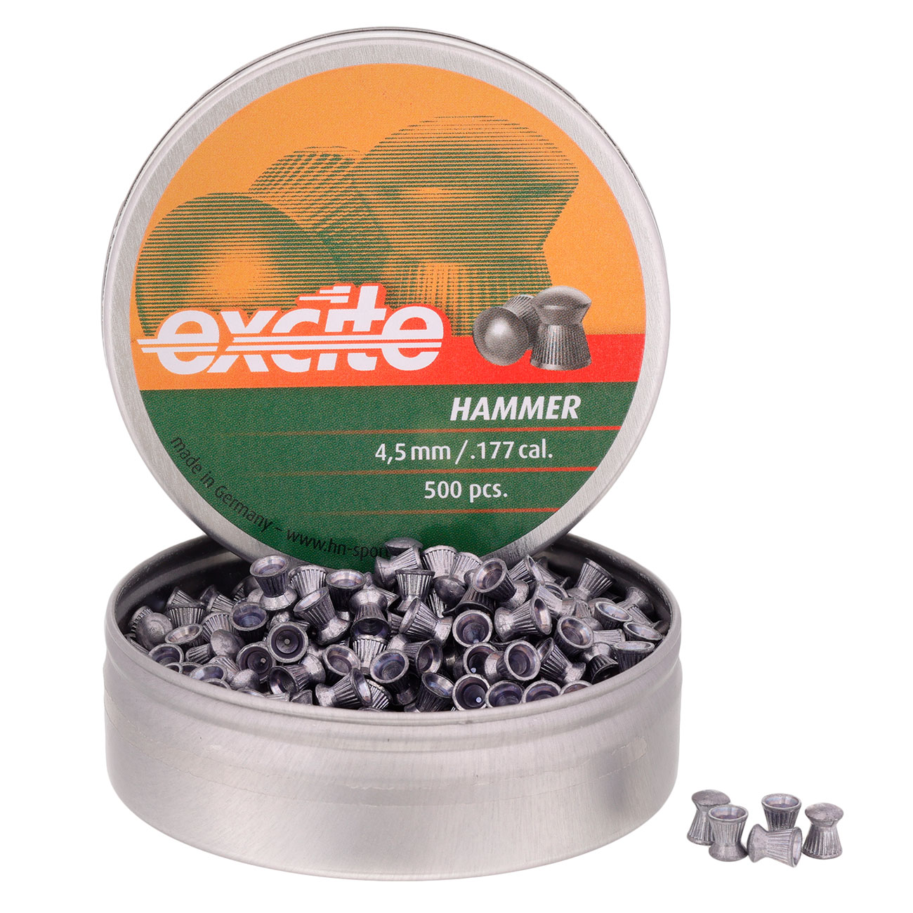 H&N Rundkopf-Diabolos Excite Hammer 4,5mm 500 Stck