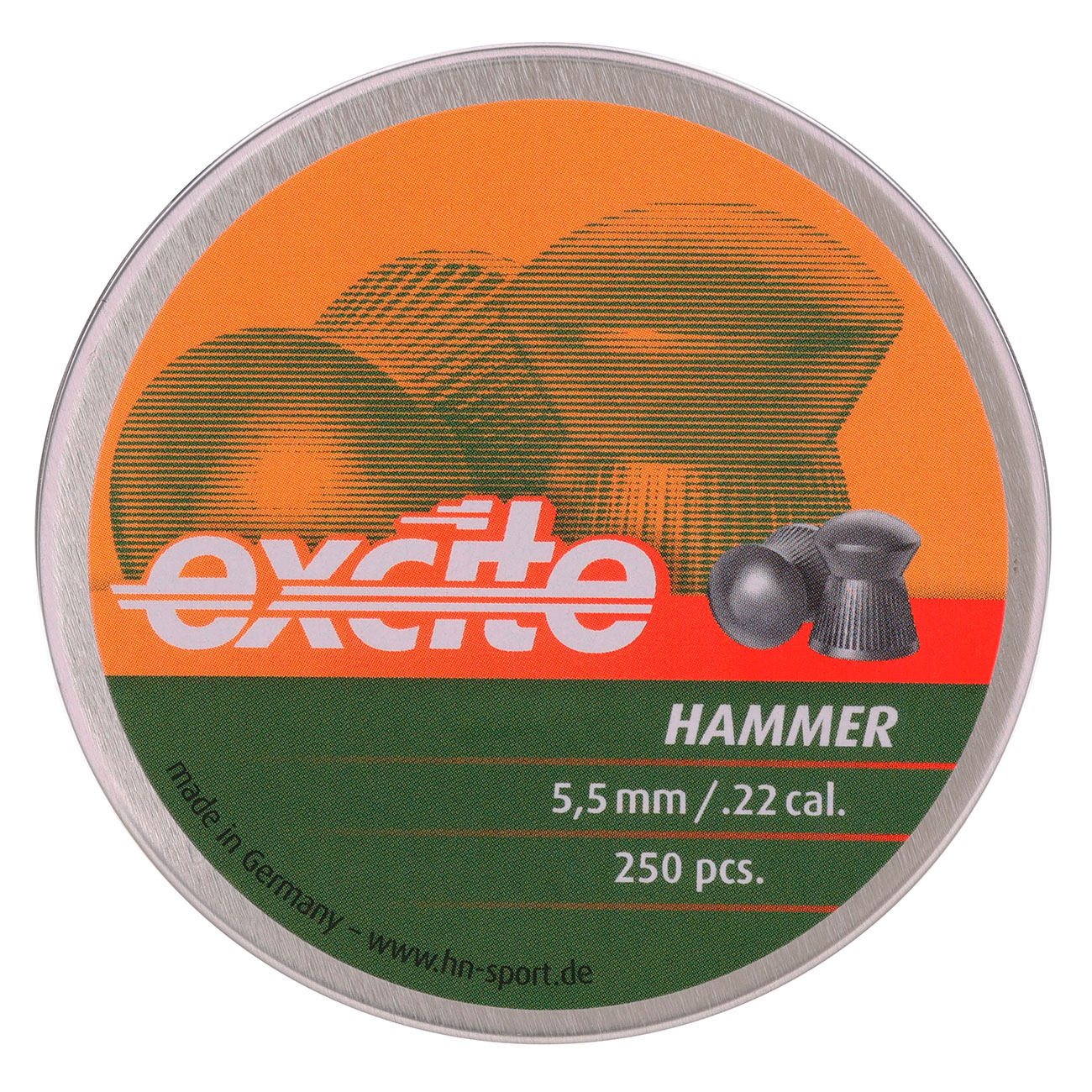 H&N Rundkopf-Diabolos Excite Hammer 5,5mm 250 Stck Bild 3