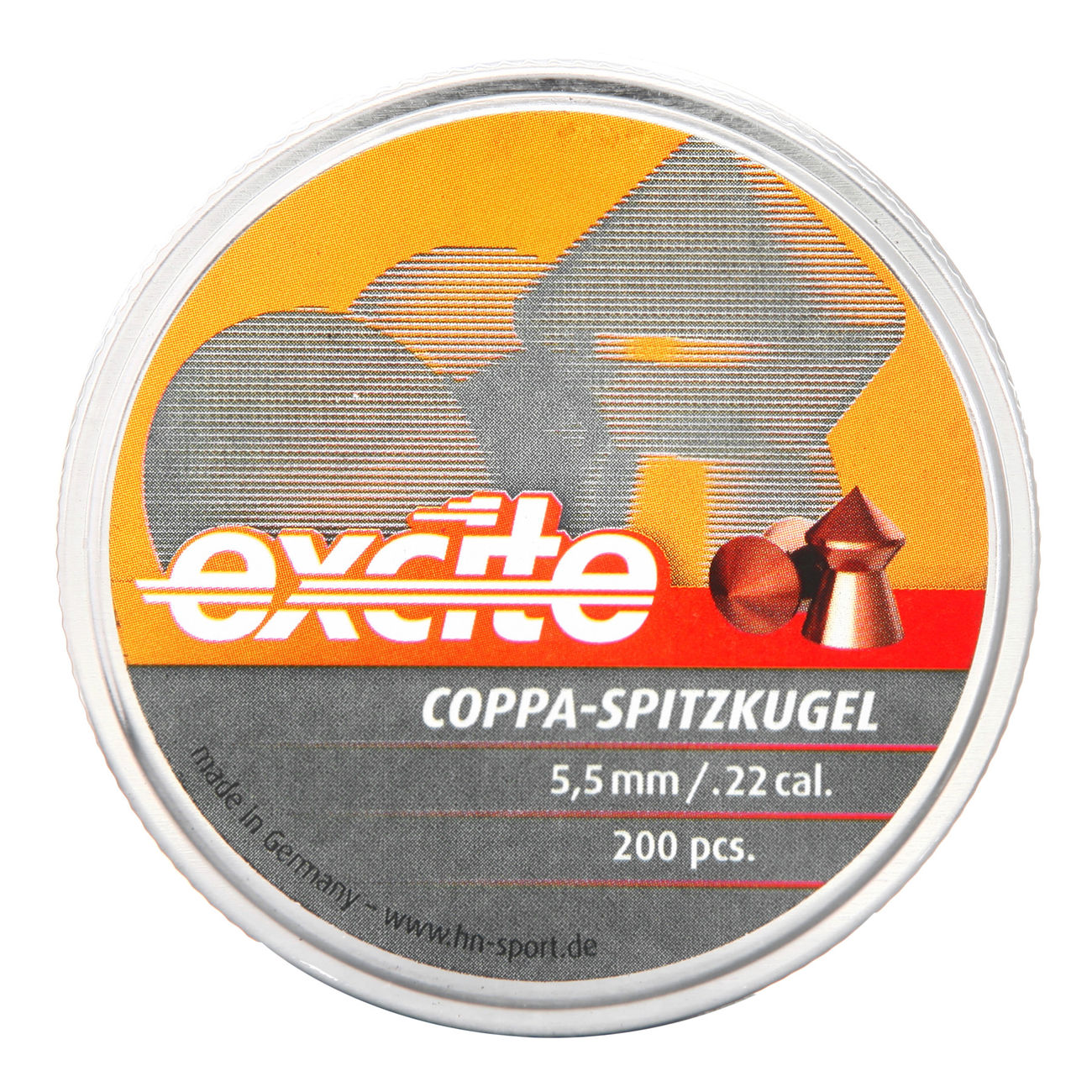 H&N Spitzkopf-Diabolos Excite Coppa-Spitzkugel 5,5mm 200 Stück Bild 1