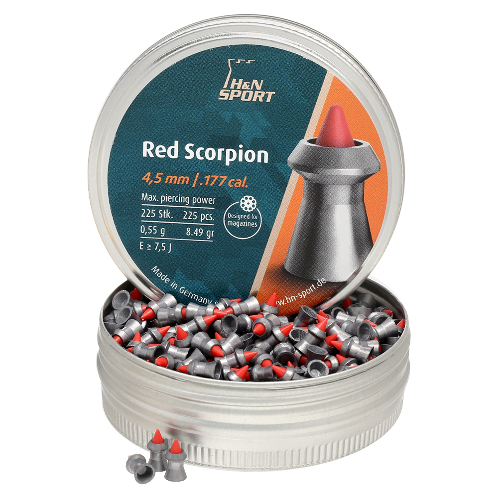 H&N Spitzkopf-Diabolos Red Scorpion Kunststoffspitze 4,5mm 225 Stück