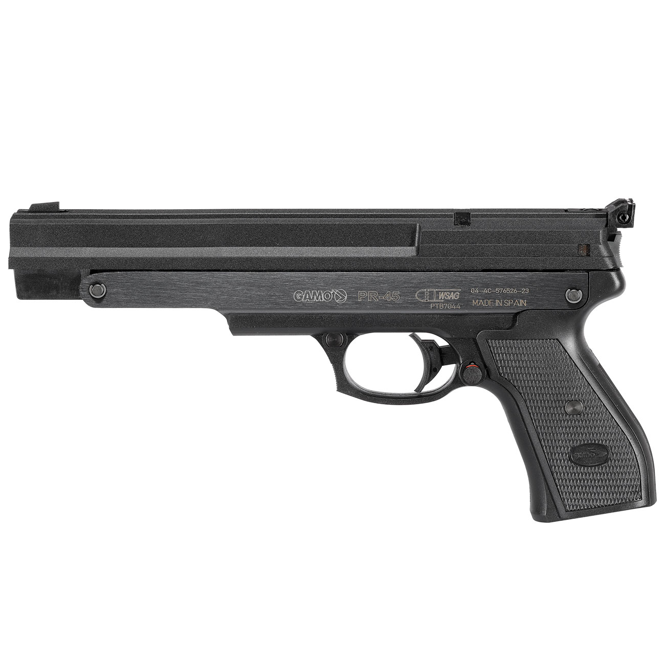 Gamo PR-45 Pump Luftpistole 4,5mm Diabolo schwarz inkl. 250 Diabolos und Waffenkoffer