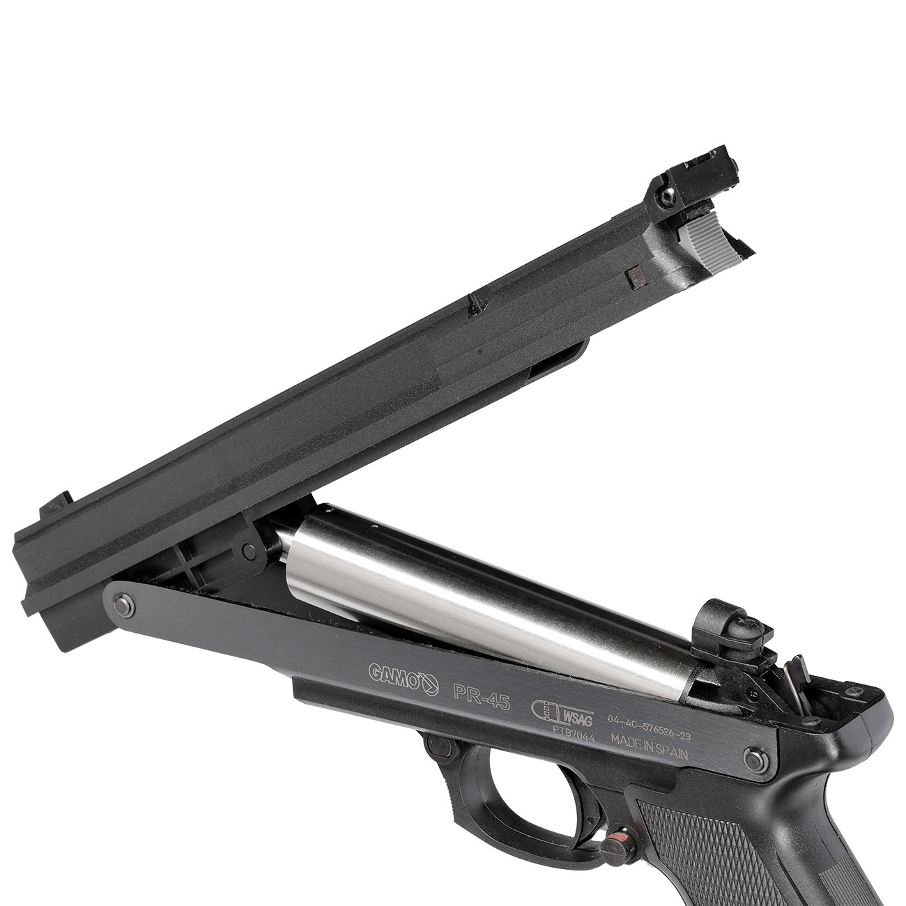 Gamo PR-45 Pump Luftpistole 4,5mm Diabolo schwarz inkl. 250 Diabolos und Waffenkoffer Bild 10