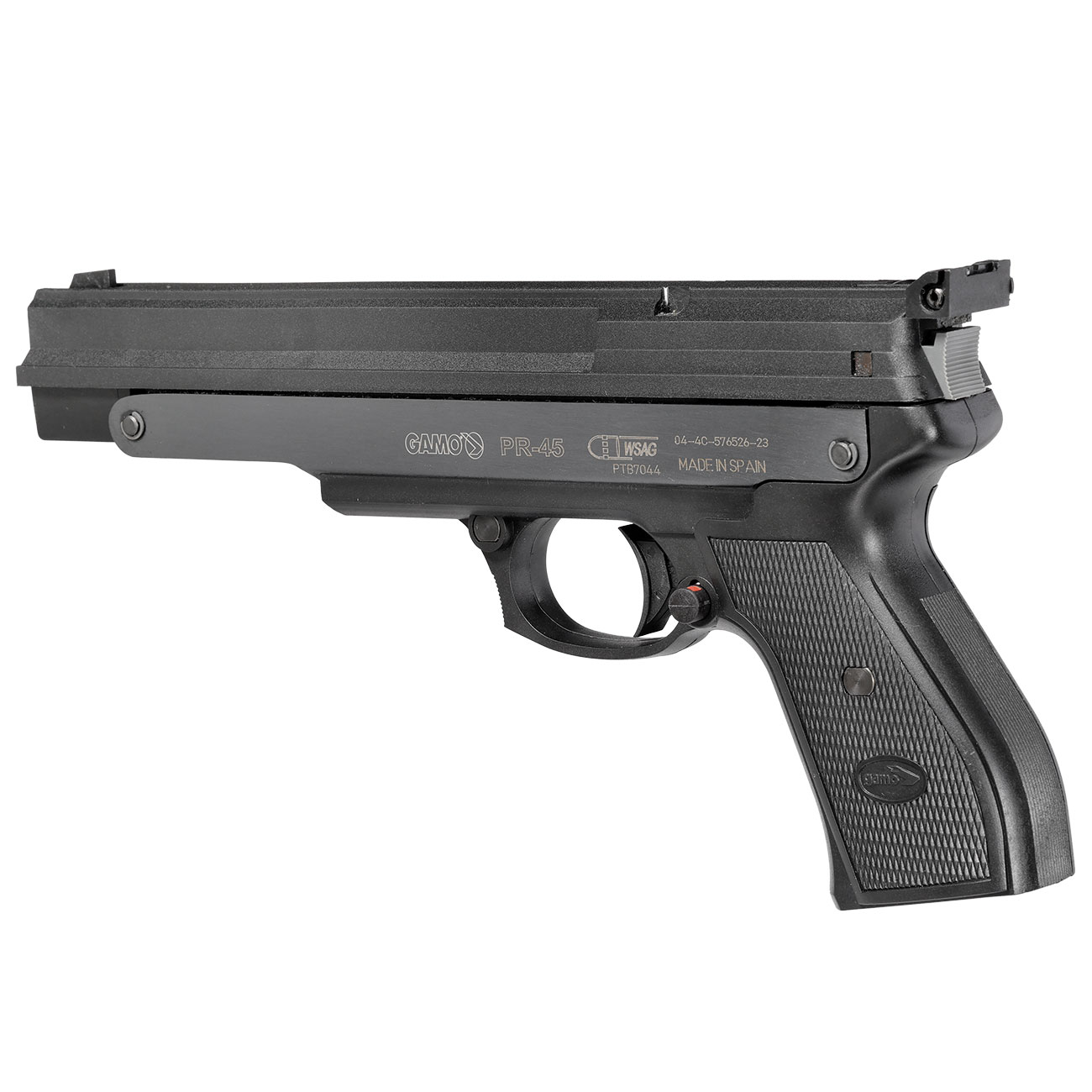 Gamo PR-45 Pump Luftpistole 4,5mm Diabolo schwarz inkl. 250 Diabolos und Waffenkoffer Bild 2