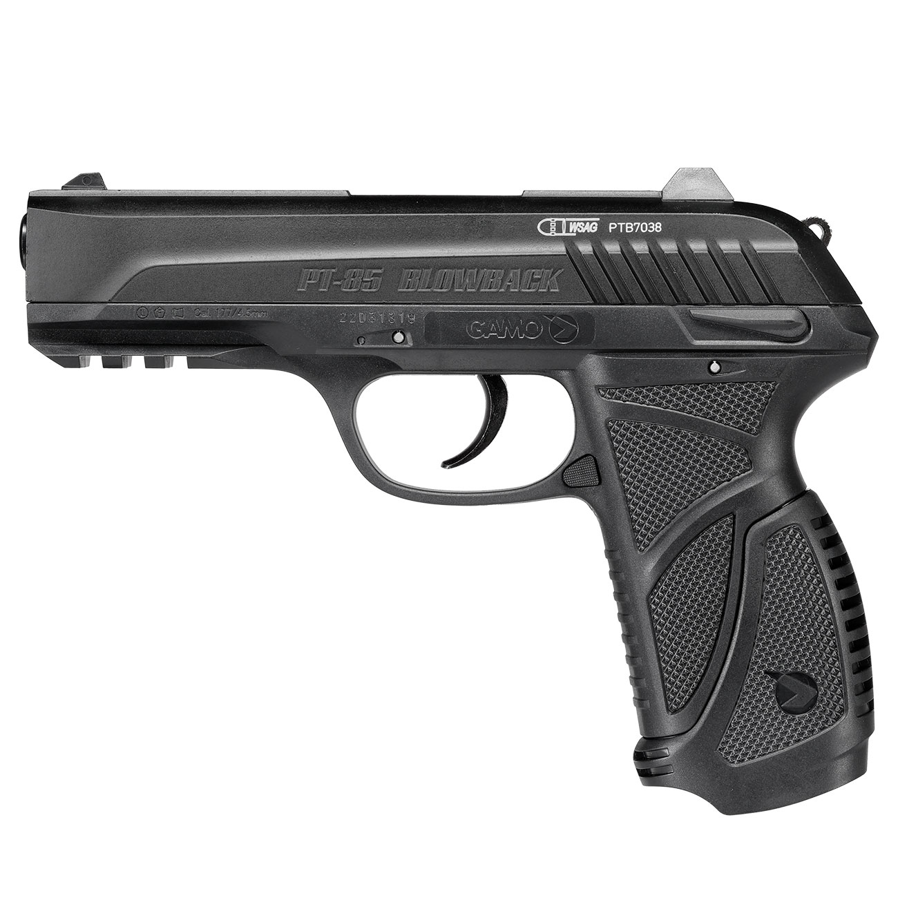 Gamo PT-85 CO2 Luftpistole Kal. 4,5mm Diabolo Blowback schwarz