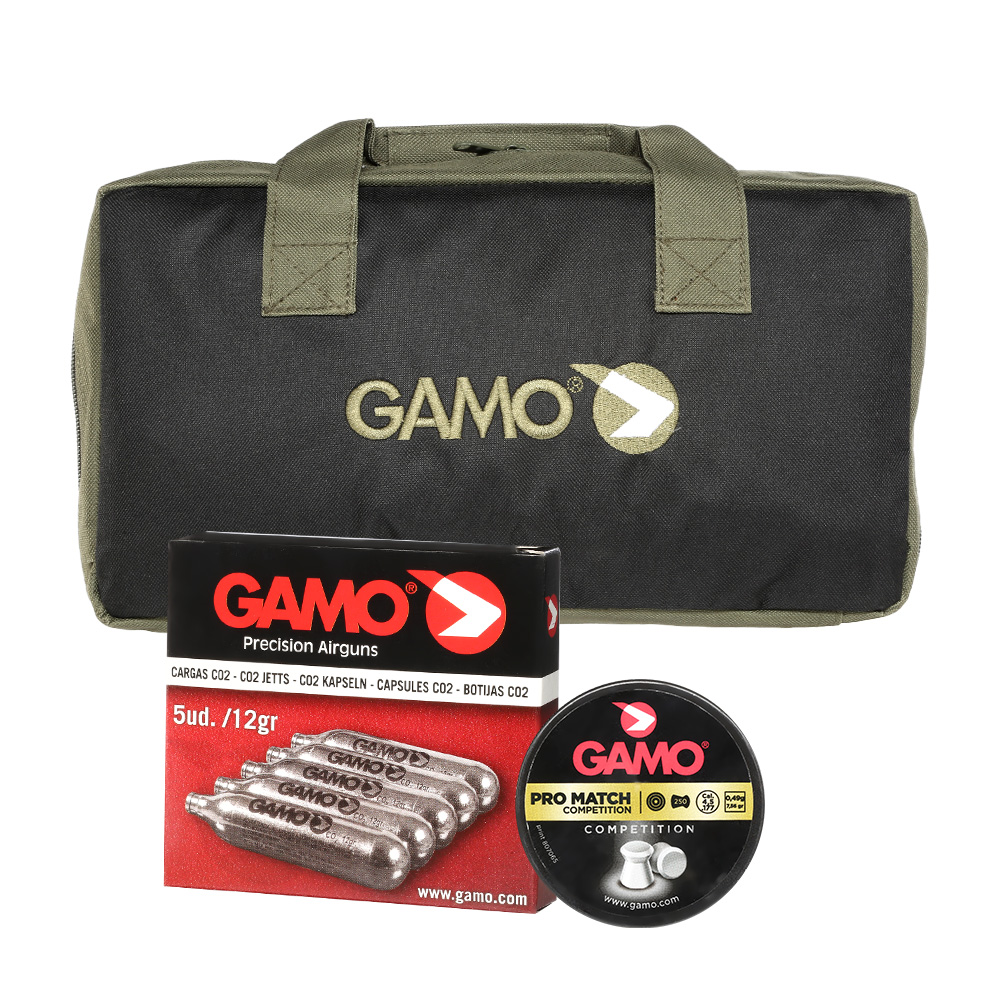 Gamo PR-776 CO2-Revolver Kal. 4,5mm Diabolo inkl. CO2 Kapseln, Diabolos und Pistolentasche Bild 1