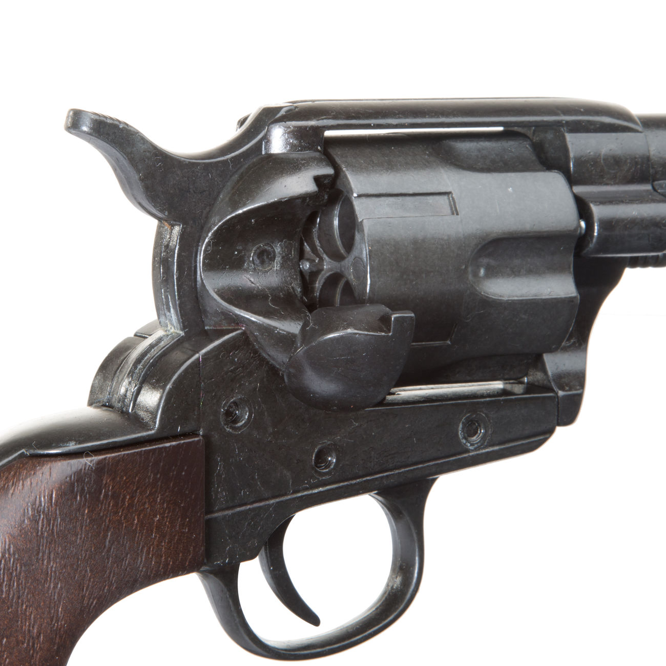 Deko Revolver schwarz/holz inkl. Patronen Bild 1